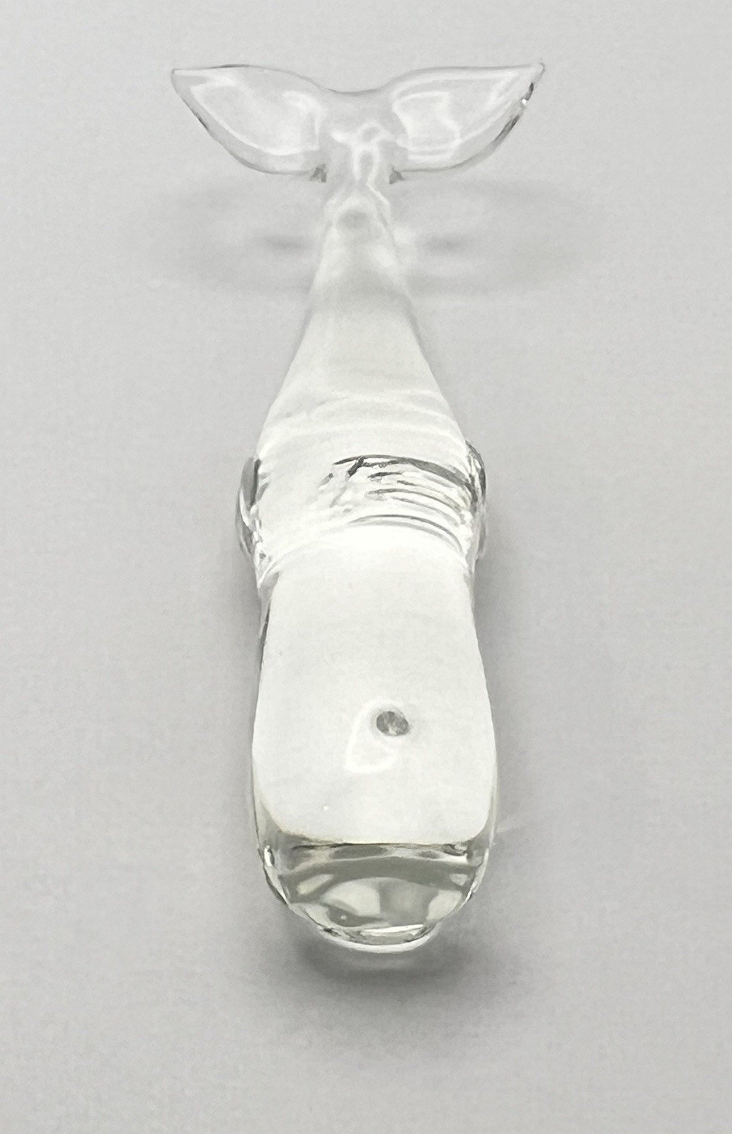 DCB David Beaubien Clear Art Glass Whale Figurine 1994