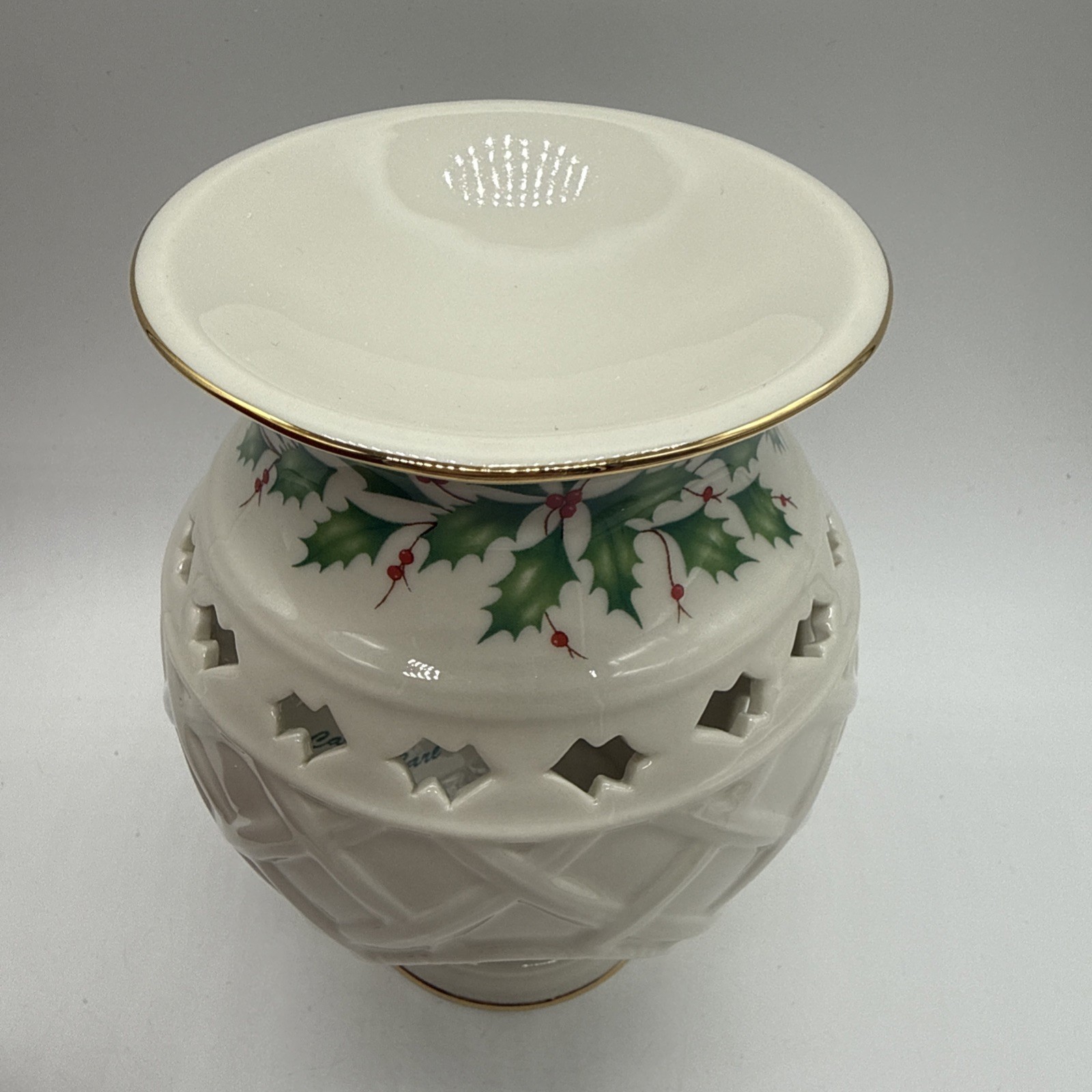 Lenox “HOLIDAY” Fragrance Warmer with French Vanilla Tart 6” Candle Christmas