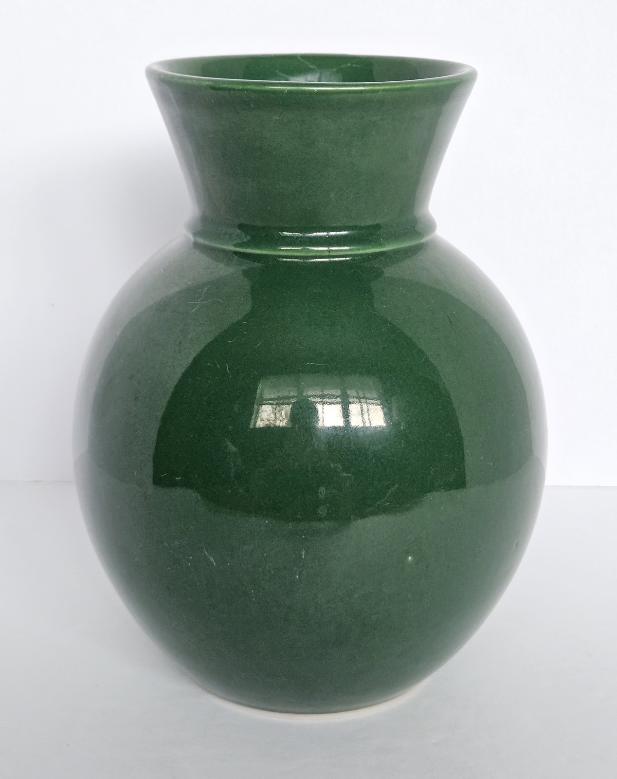 Vintage Scheurich Germany Green Vase 535-20cm 7 3/4″