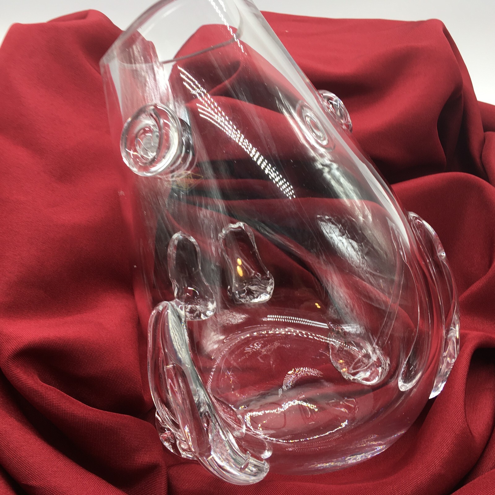 Shannon Crystal Clear Vase/Terrarium 9.5 Inches Anthropomorphic Frog (See Notes)