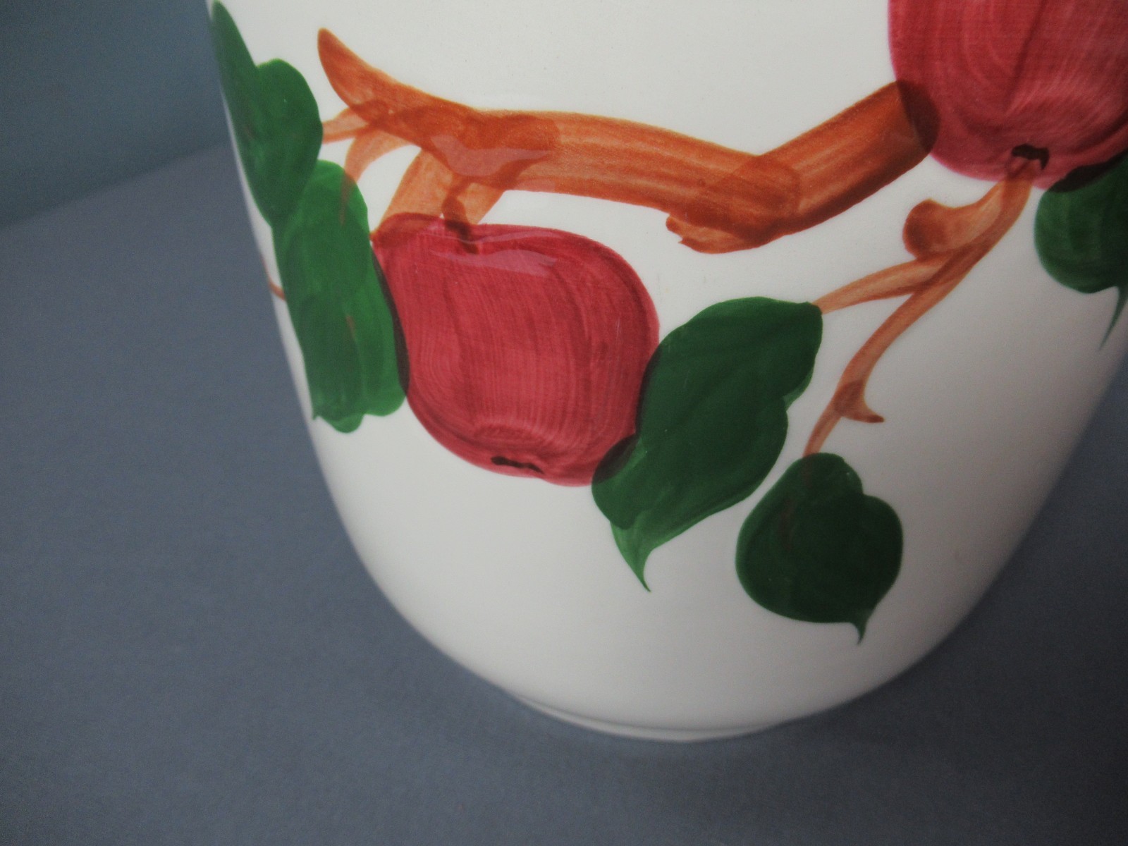 Franciscan Ware Vintage Large Jar Vase Utensil Holder – Apple – Calif USA c6 pp