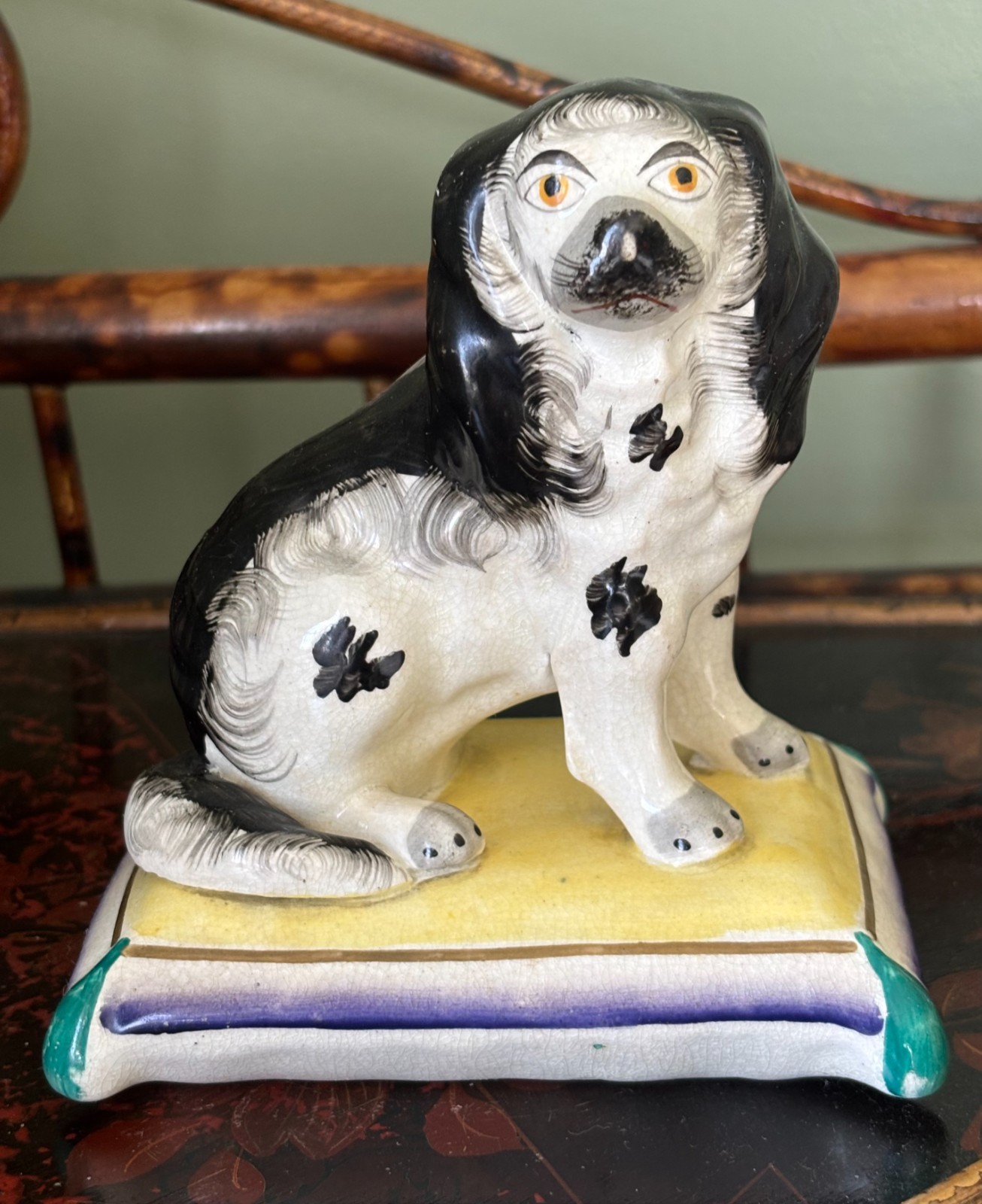 C1860 Antique Staffordshire Spaniel