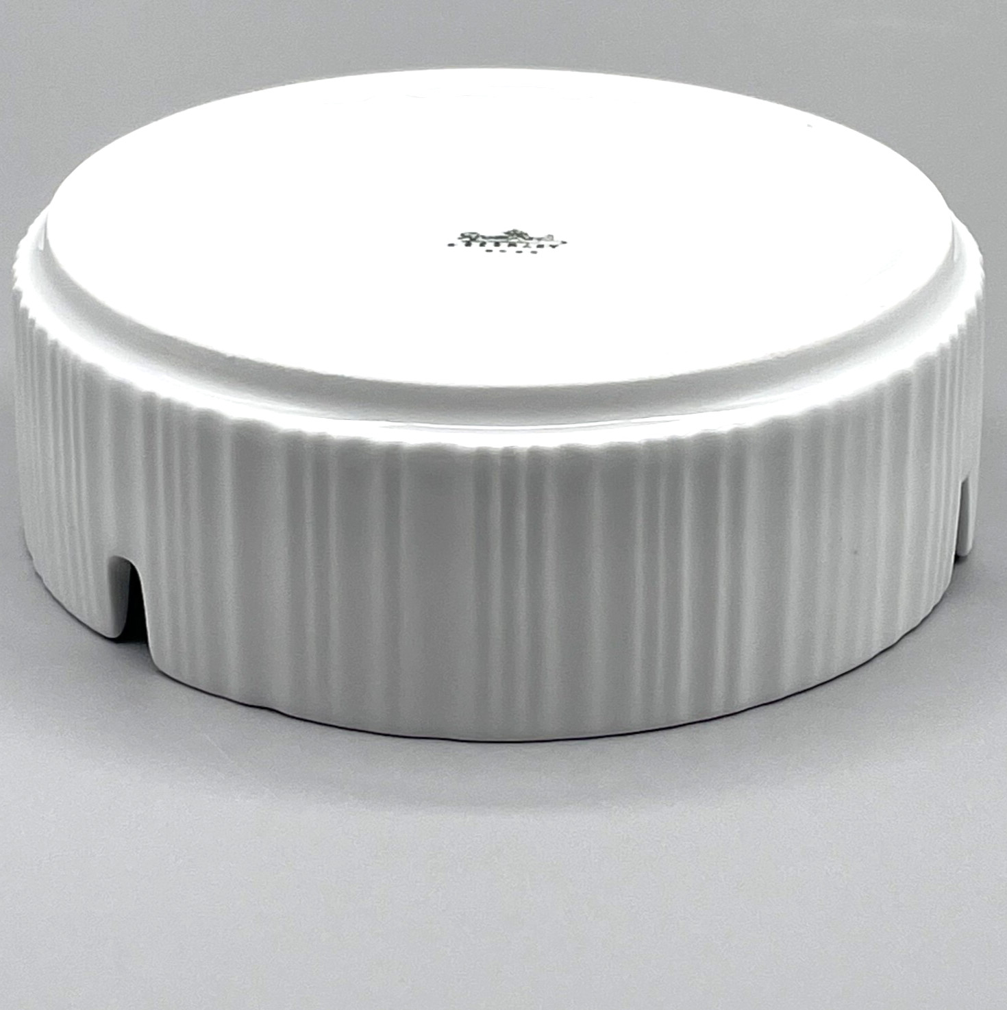 Ribbed Porcelain Ashtray Rosenthal Variation by Tapio Wirkkala 1962 Germany MCM