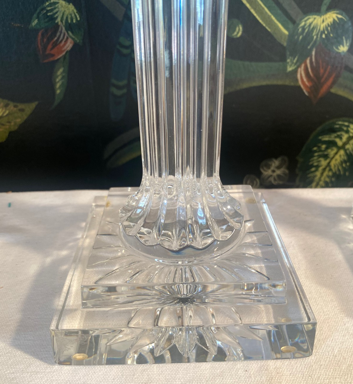 1 Vesper Candle Lamp – 12″ William Yeoward Crystal Handmadel 12″ H (2 available)
