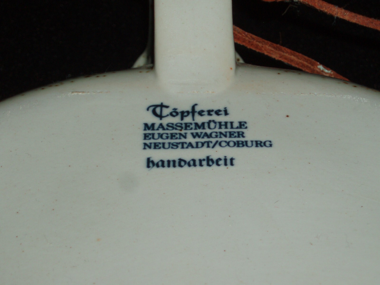 Topferei MASSEMUHLE Neustadt/Coburg Wall Vase Decor by EUGEN WAGNER Handmade MCM