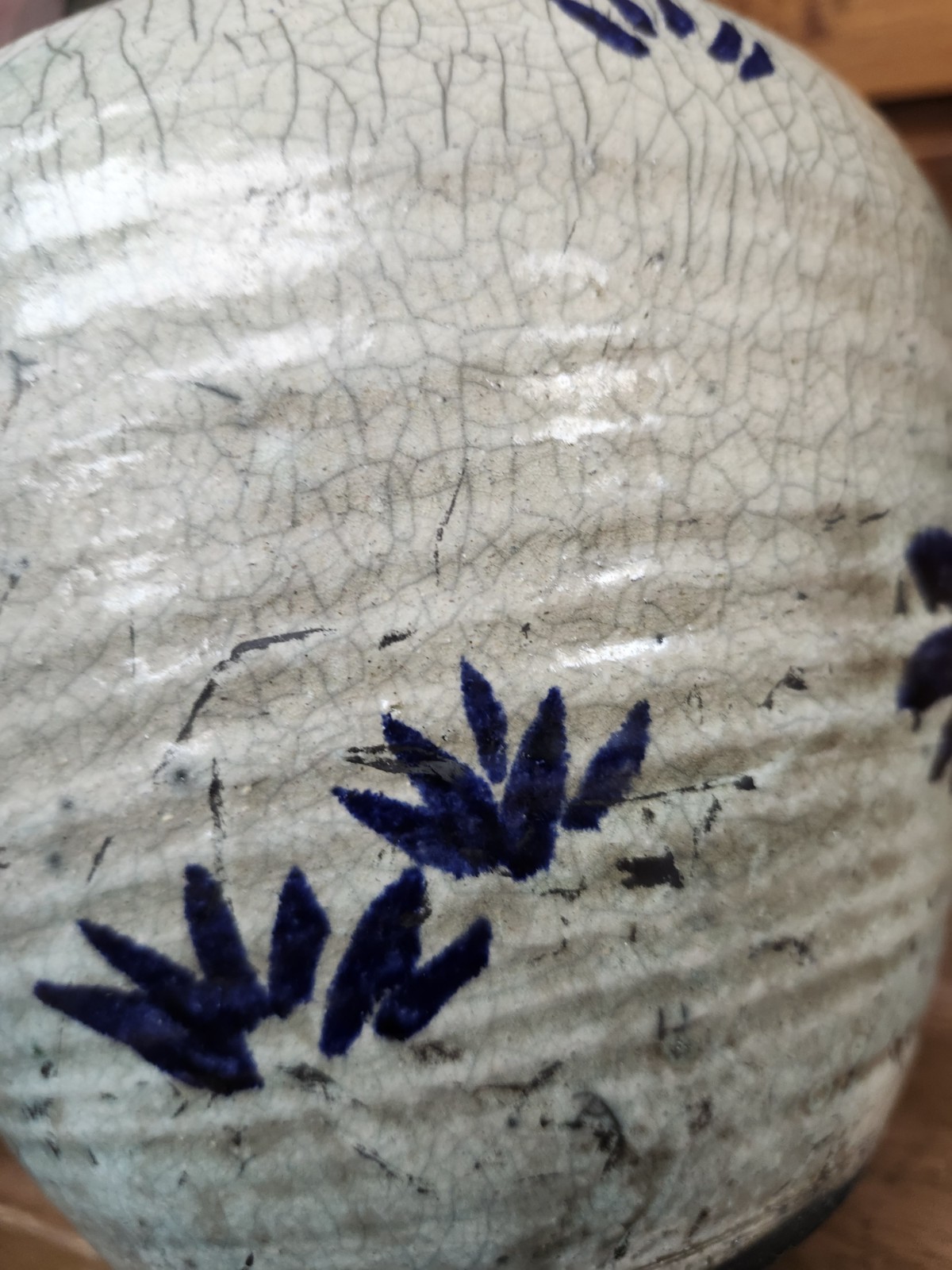 Vtg Don Williams Fine Art Raku Pottery Aqua Prawn Vase Florida DMW ’98
