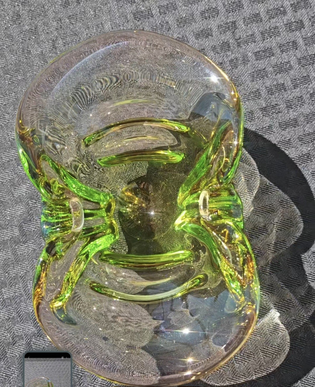 Beautiful Vintage Murano Console Wow Piece that Glows 365nm