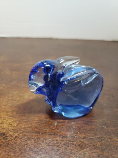 Blue Glass Bunny By U.S. Commemorative Fine Art Gallery