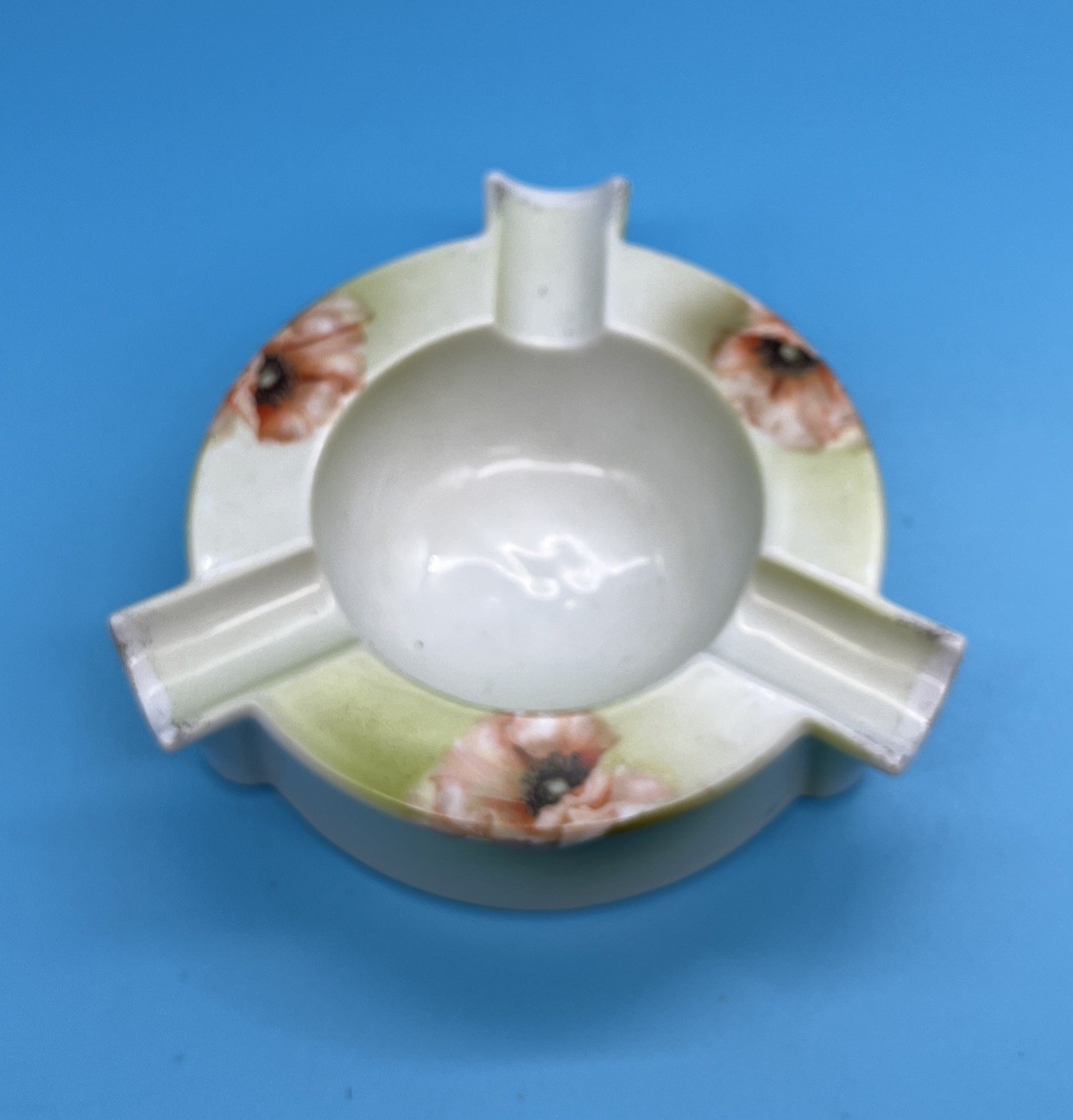 VINTAGE- Reinhold Schlegelmilch Ashtray RS Germany Orange Poppy