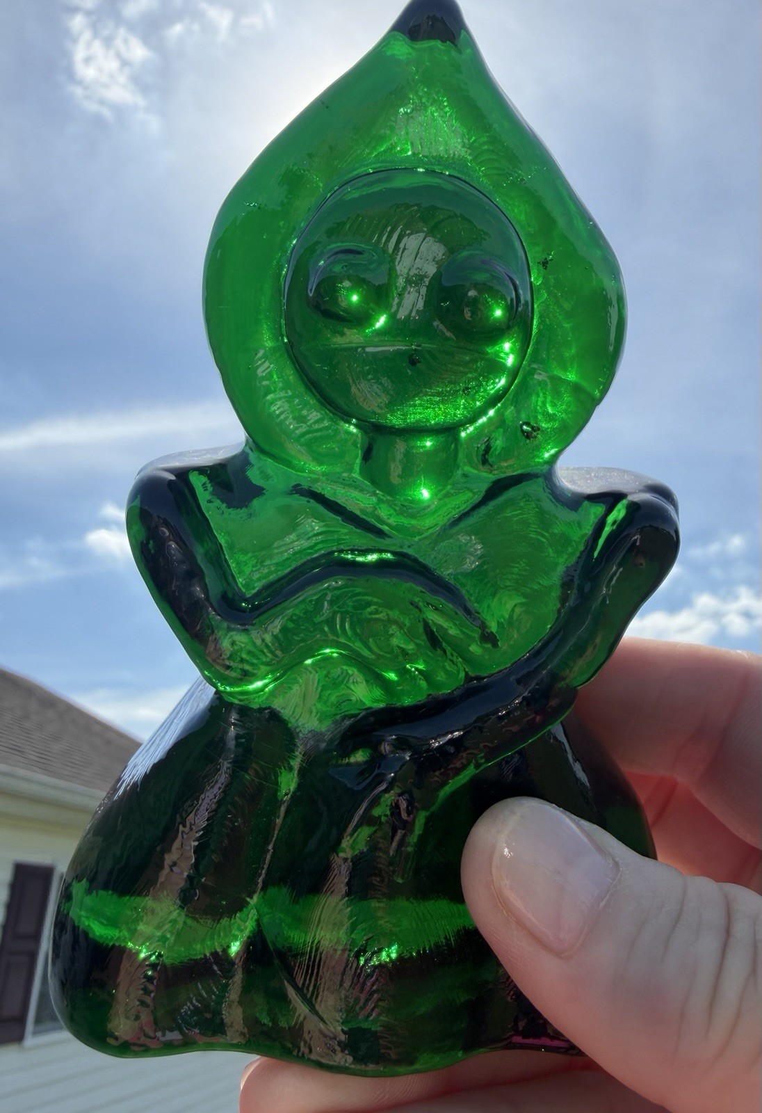 Blenko Glass Flatwoods Monster Cryptid Critter – Clover 2523C