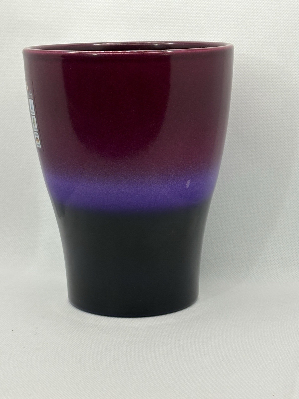 Scheurich Germany 620-15 Ceramic Orchid Pot Glossy Plum Purple Ombre Waterproof