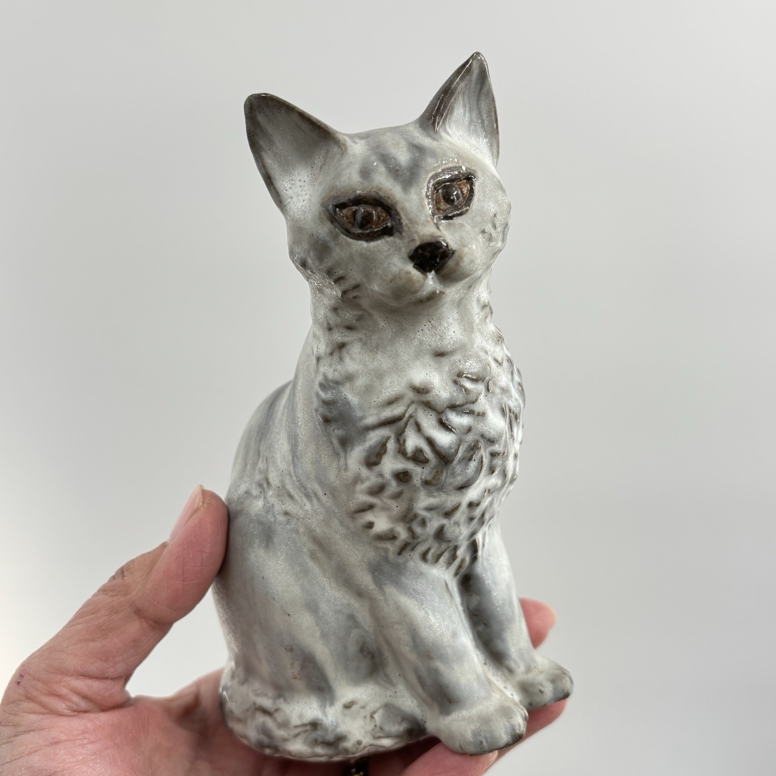 Andersen Design 1983 Signed Studio Art Pottery Cat Boothbay Maine Vintage 6″