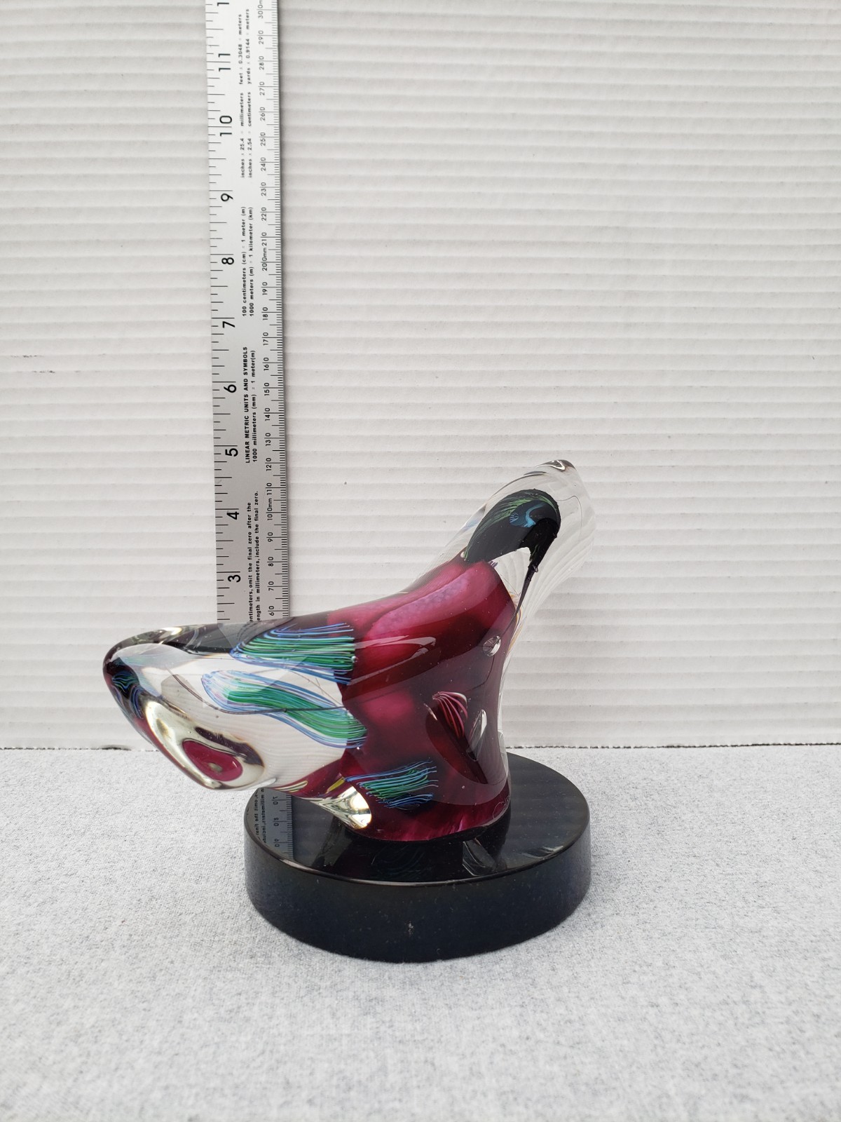 Handblown Art Sculpture Abstract Twisted Art Glass Mike Carney Sgn ’94 Vitra 7.5