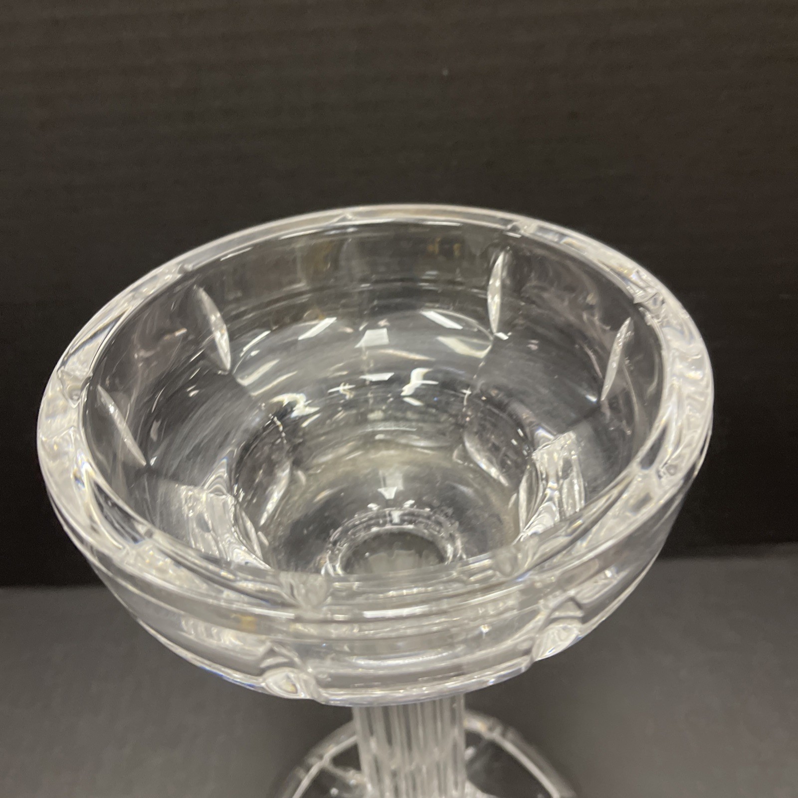 Royal Limited Crystal 12 1/2″ Rose Pedestal Candle Votive Fairy Lamp