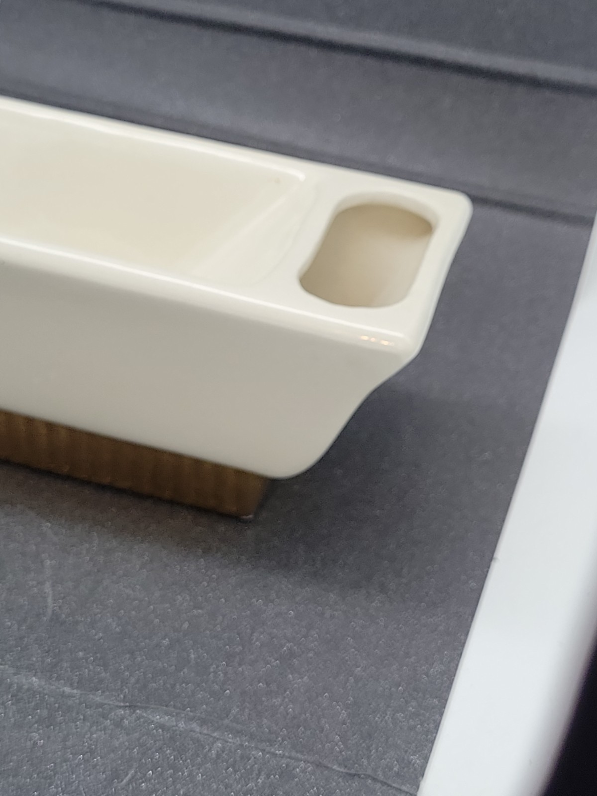 Vtg Mid Century Modern Stanford Sebring Planter White Gold Classic #264 USA MCM