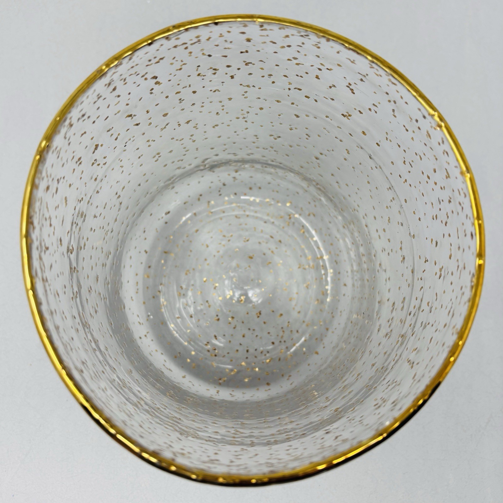 Threshold Gold Hurricane Candle Holder Gold Trim Glass Decorative Jar Pillar EUC
