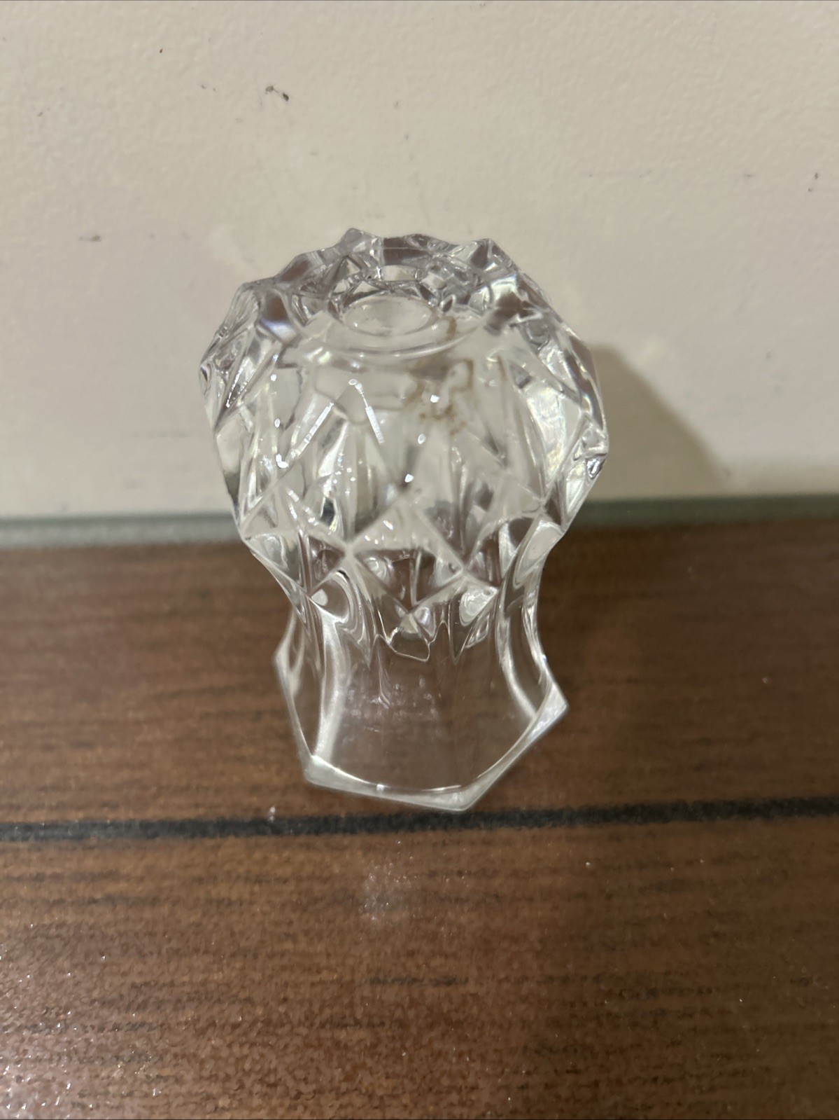 Cristal D’Arques Durand Crystal LONGCHAMP – Small VIOLET FLOWER VASE