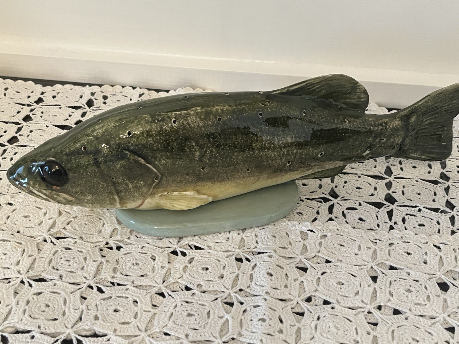 Singing River Original Fish Hors d’Oeuvres Server Josie Gautier Southern Pottery