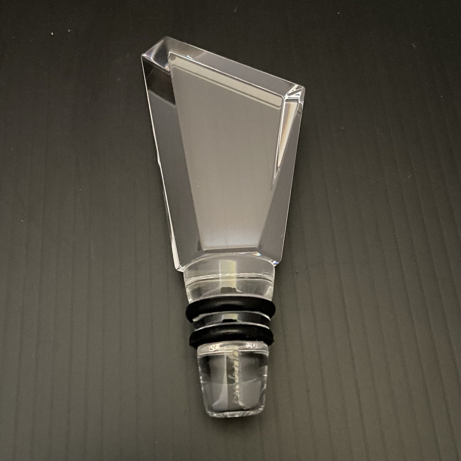 Orrefors Carat City Wine Bottle Stopper Stockholm