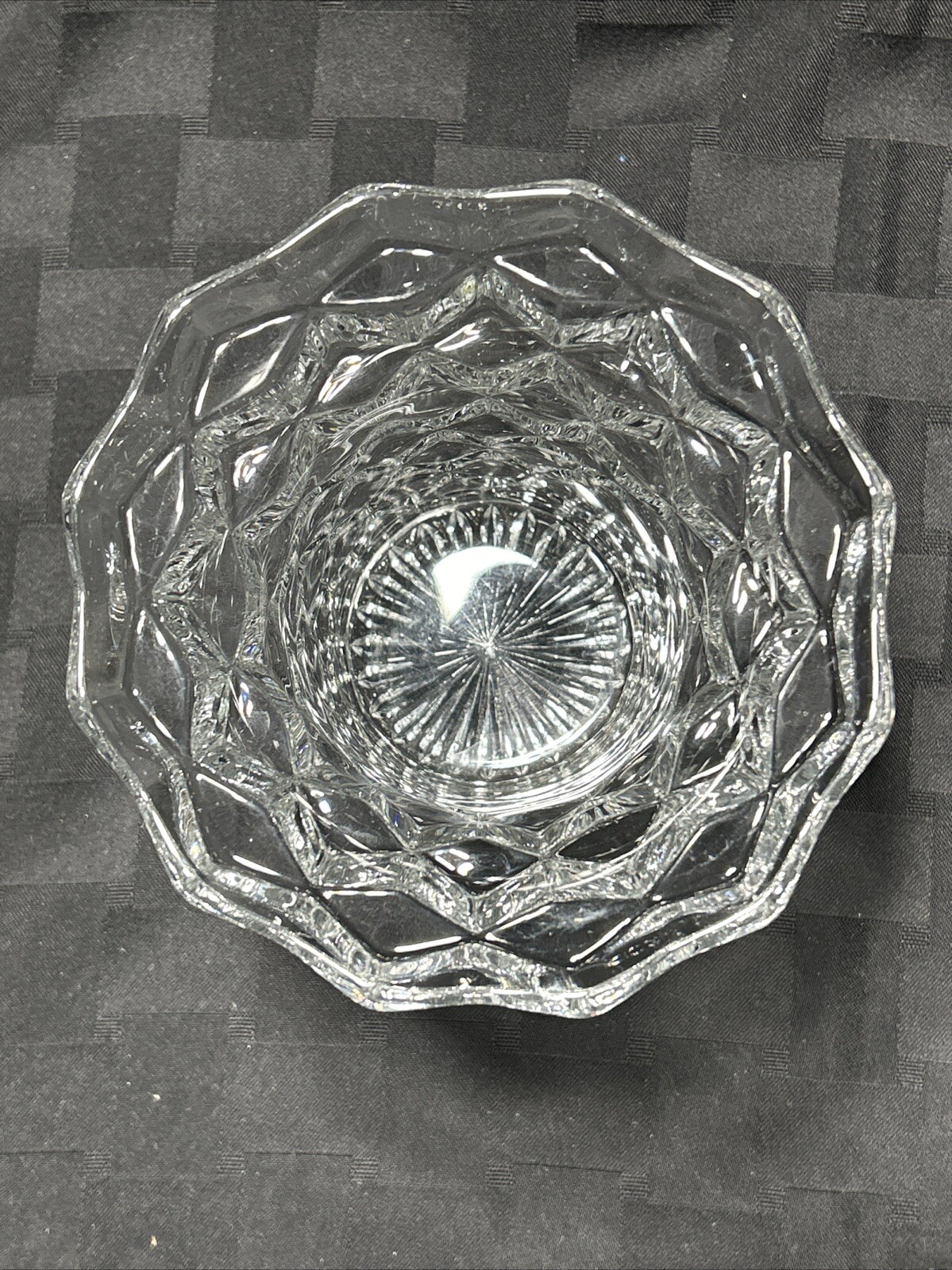 Fostoria American Glass #2056 Clear Vintage 5 3/8″ Flared Rim Vase 1957-1982