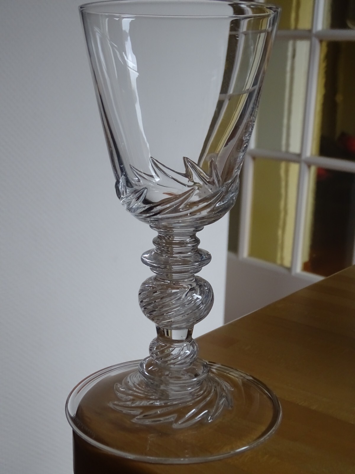VINTAGE MONSTER POKAL GLASS CRYSTAL HADELAND NORWAY height : 8,85″