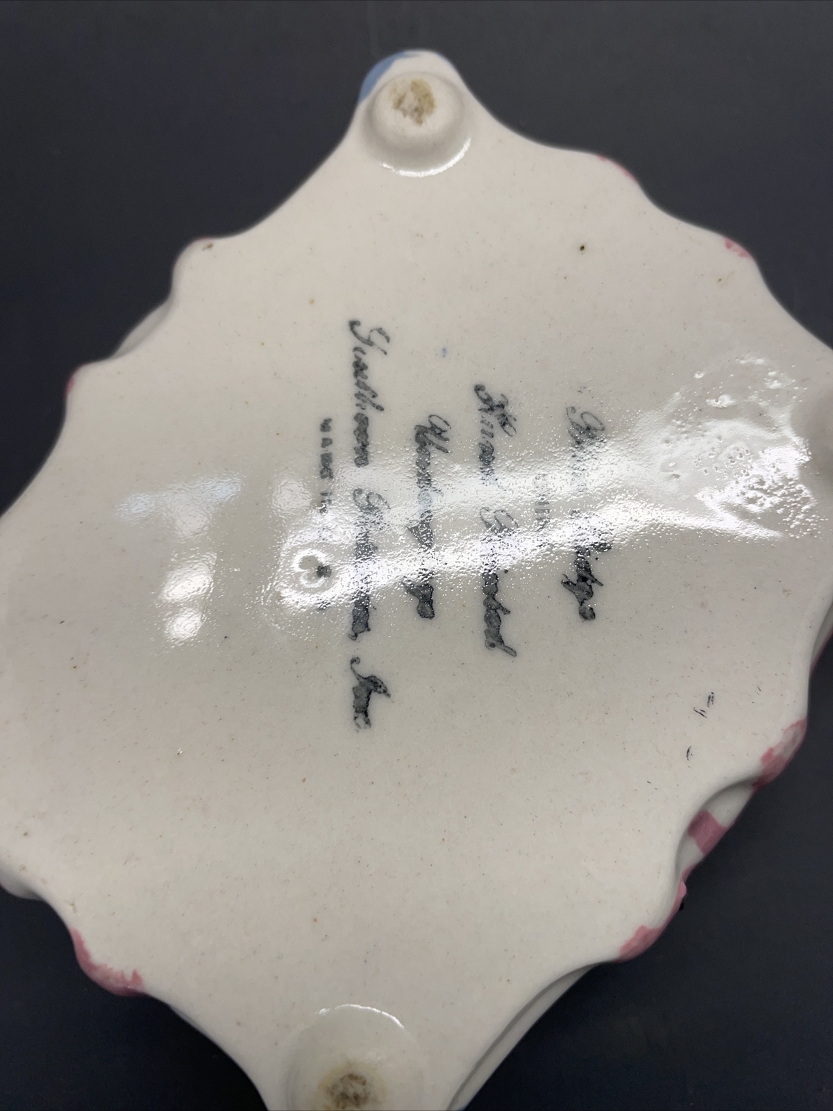 Blue Ridge China Southern Potteries Seaside Sculptured Footed Candy Trinket Box
