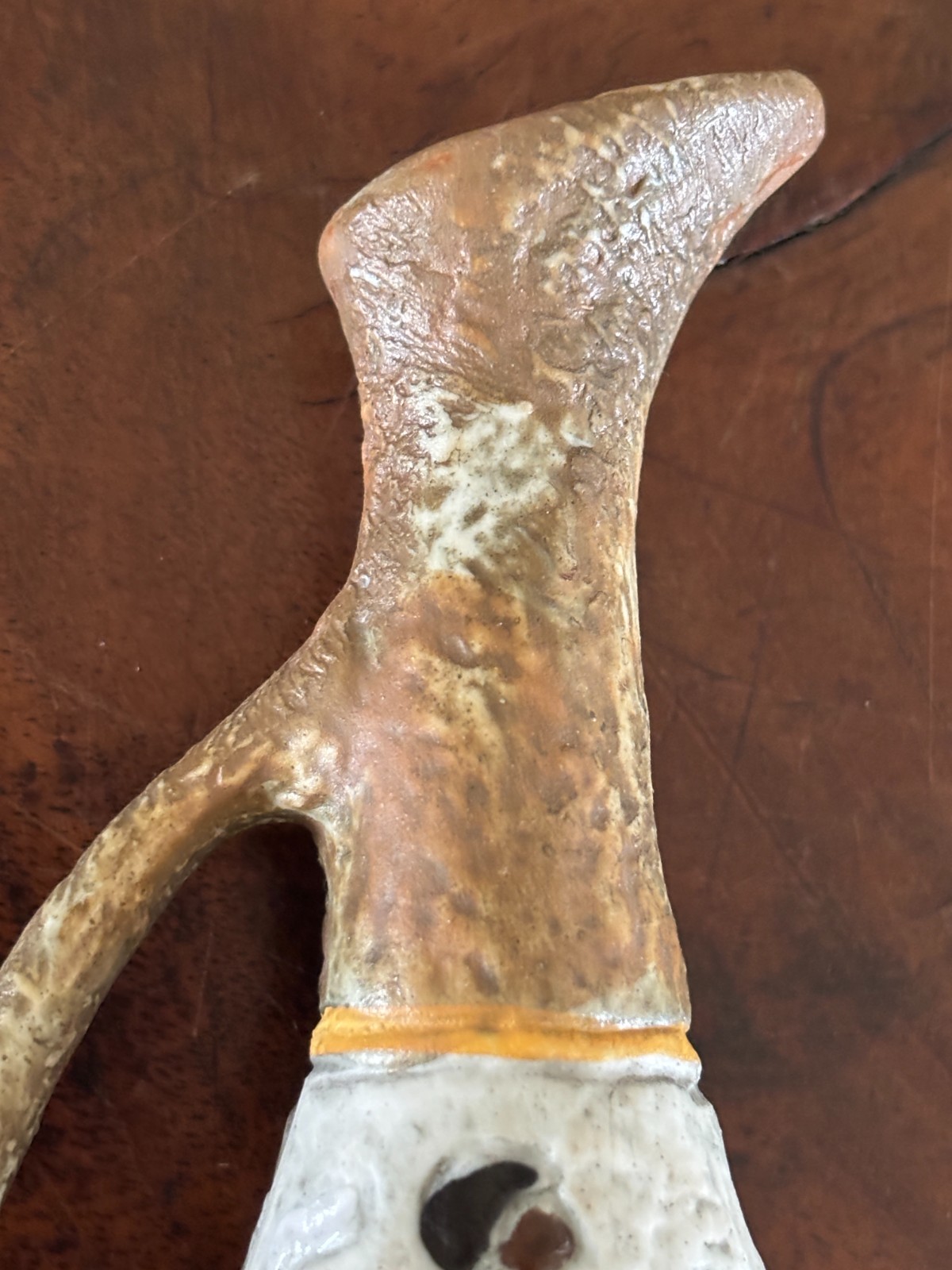 Vintage Handmade F.Lli Marchi Brescia Ancient Egypt Vase Pitcher Italian Pottery