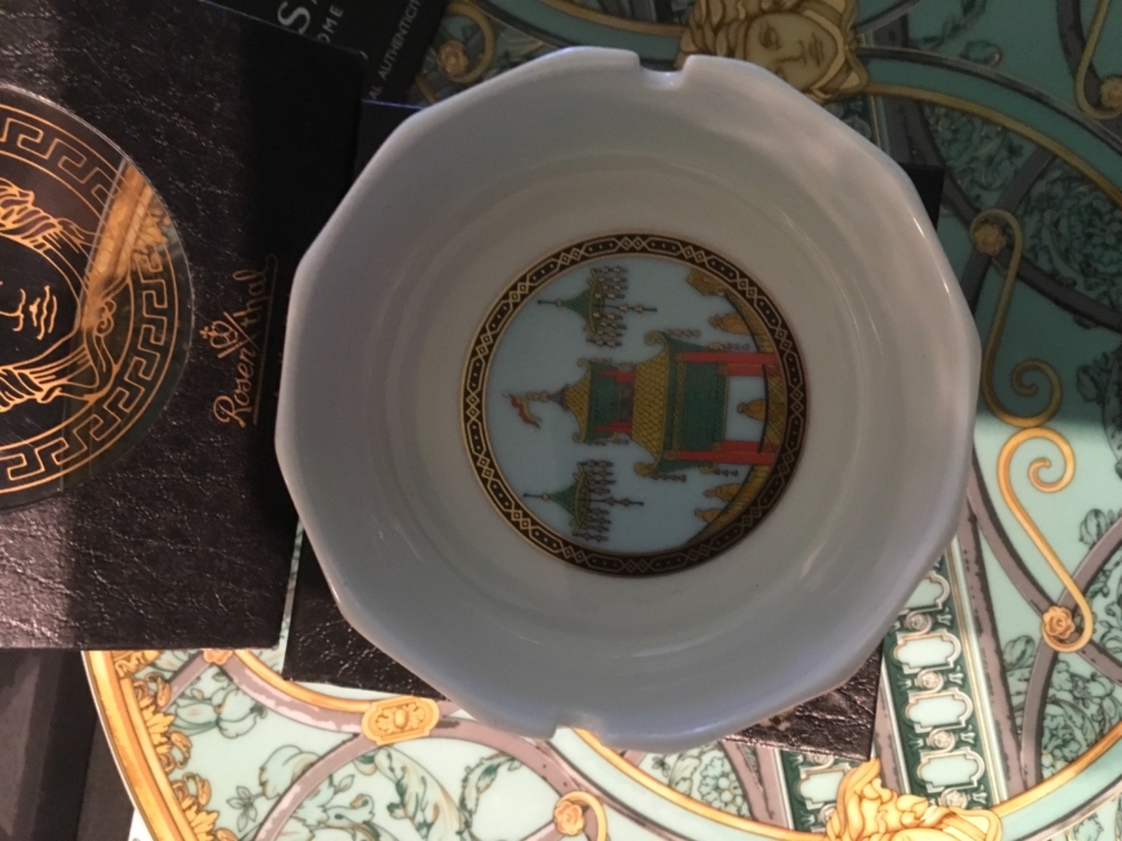 VERSACE MARCO POLO ASHTRAY Le Voyage ROSENTHAL RARE Retired in Box Sale 13cm