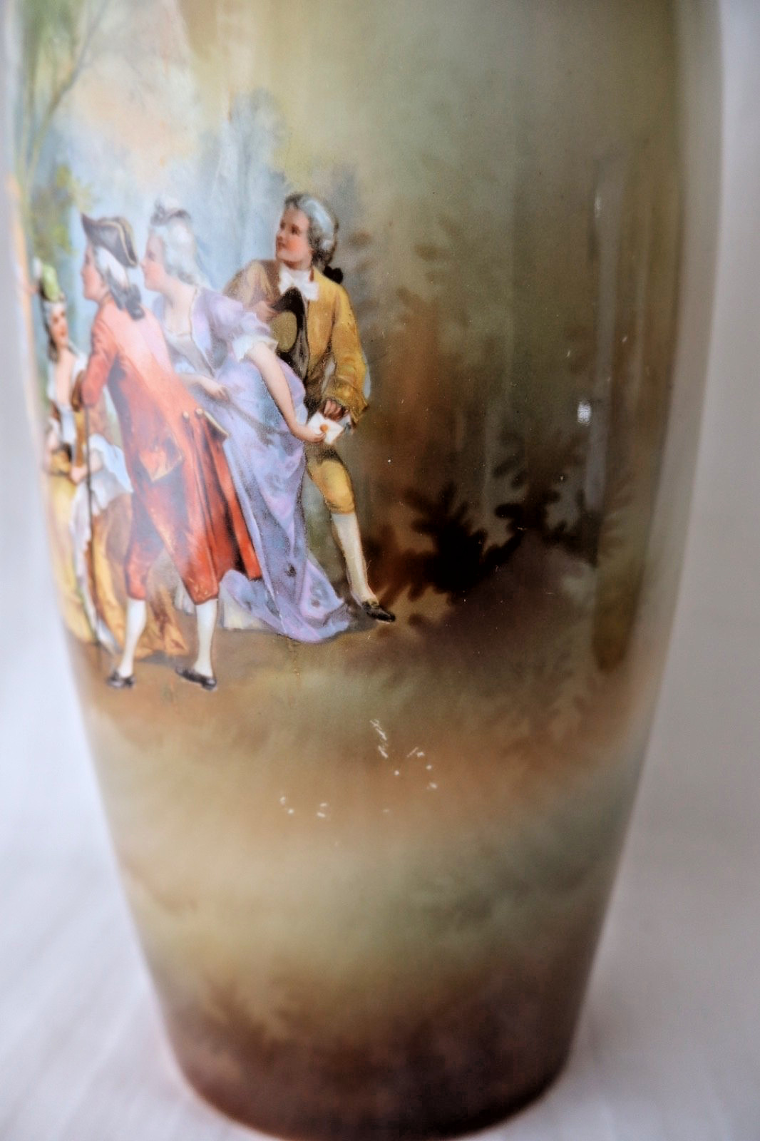 Antique R S Suhl Prussia porcelain pair of vases c 1904