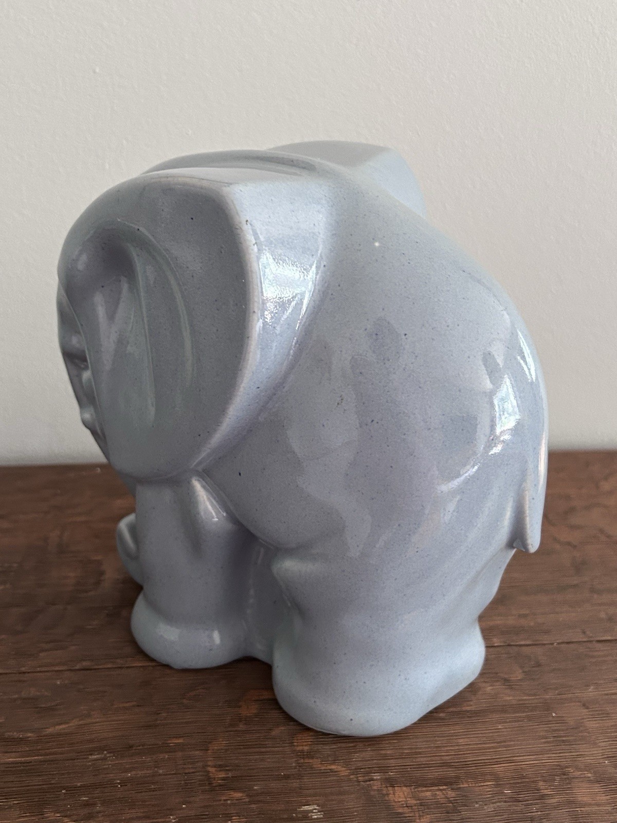 Hyalyn Pottery Elephant Blue 8” Excellent Vintage MCM Modernist
