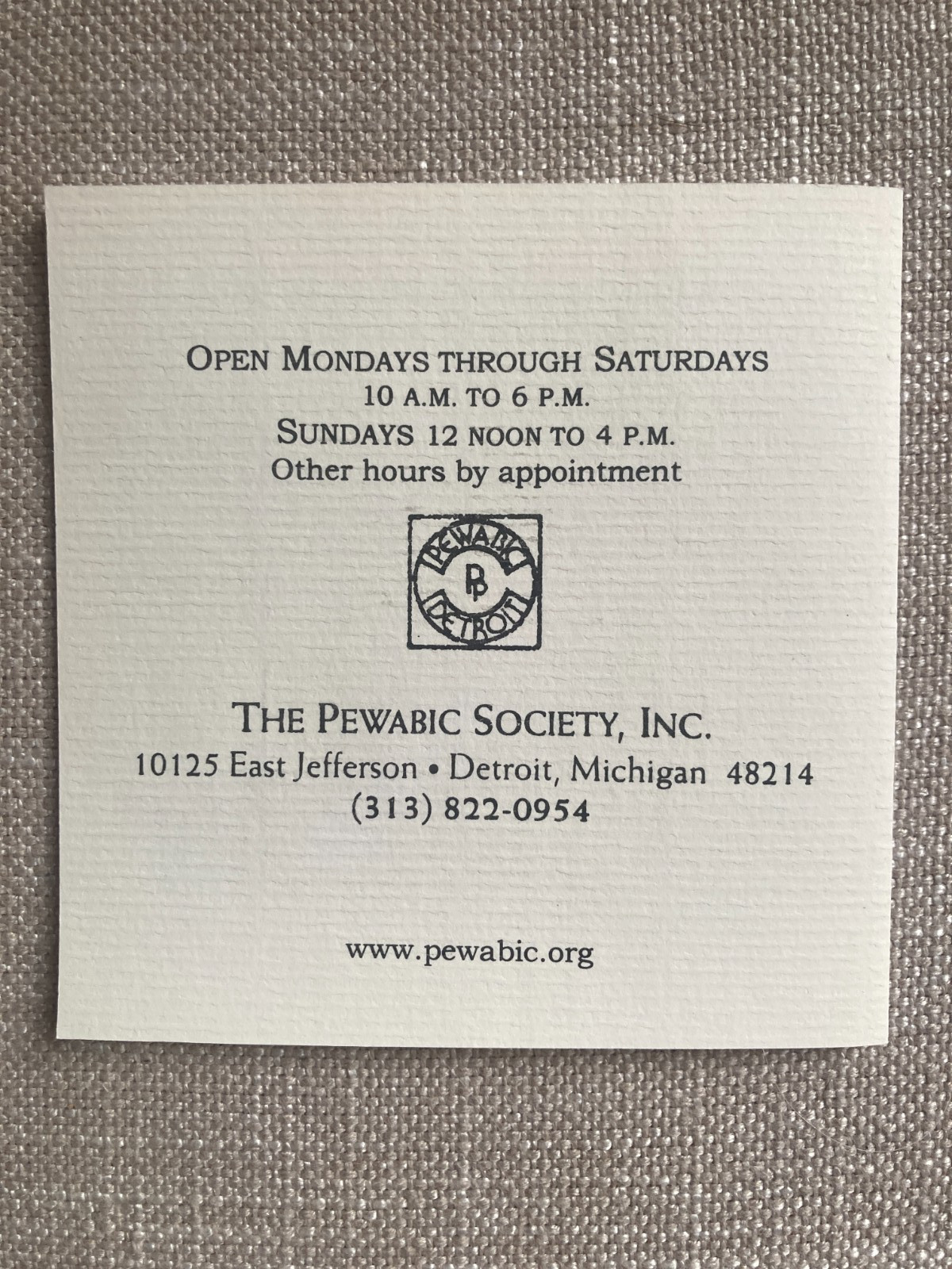 Pewabic Detroit Art Pottery Tile Life is Worth Living 3 1/2”