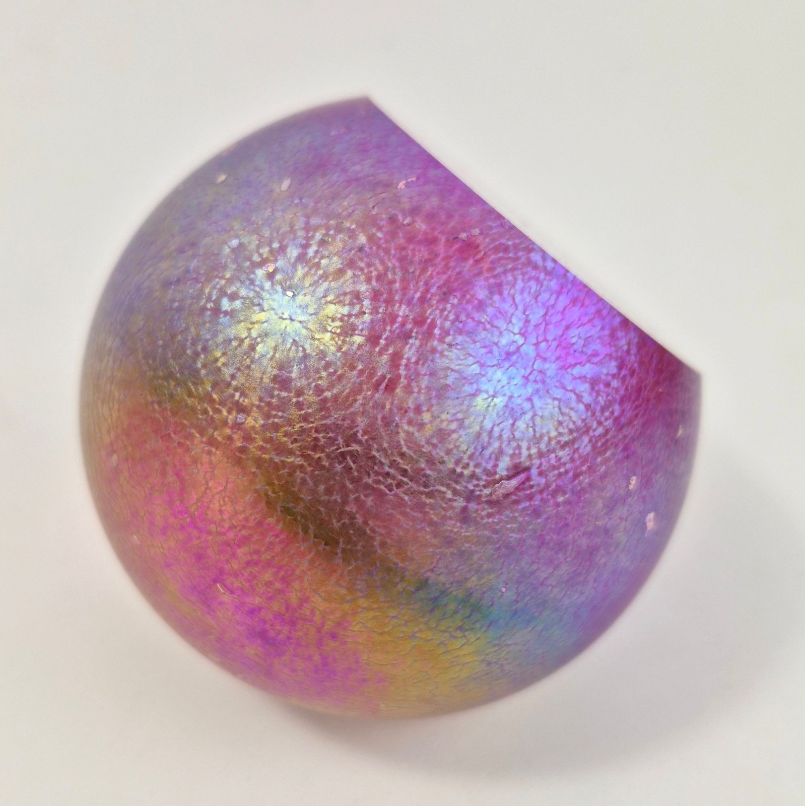 Glass Eye Studio Celestial Series Heart Nebula Art Glass Sphere Paperweight GES