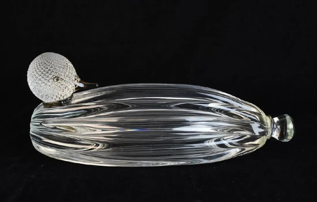 Rare Monumental Signed Licio Murano Art Glass Duck Sculpture Doorstop 17″ 15 lbs
