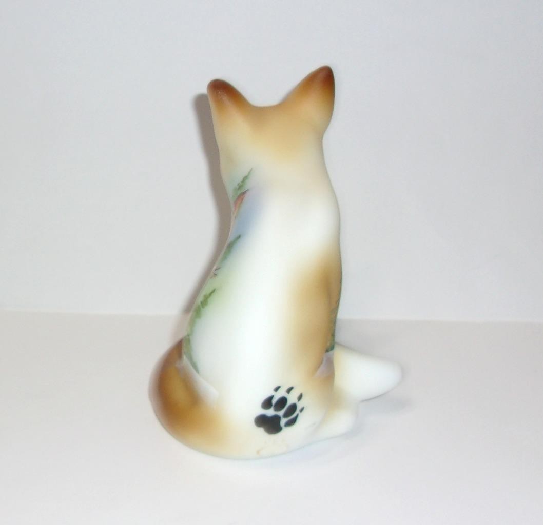 Fenton Glass “Winter Perch” Red Cardinal Fox Figurine Ltd Ed #13/40 K Barley