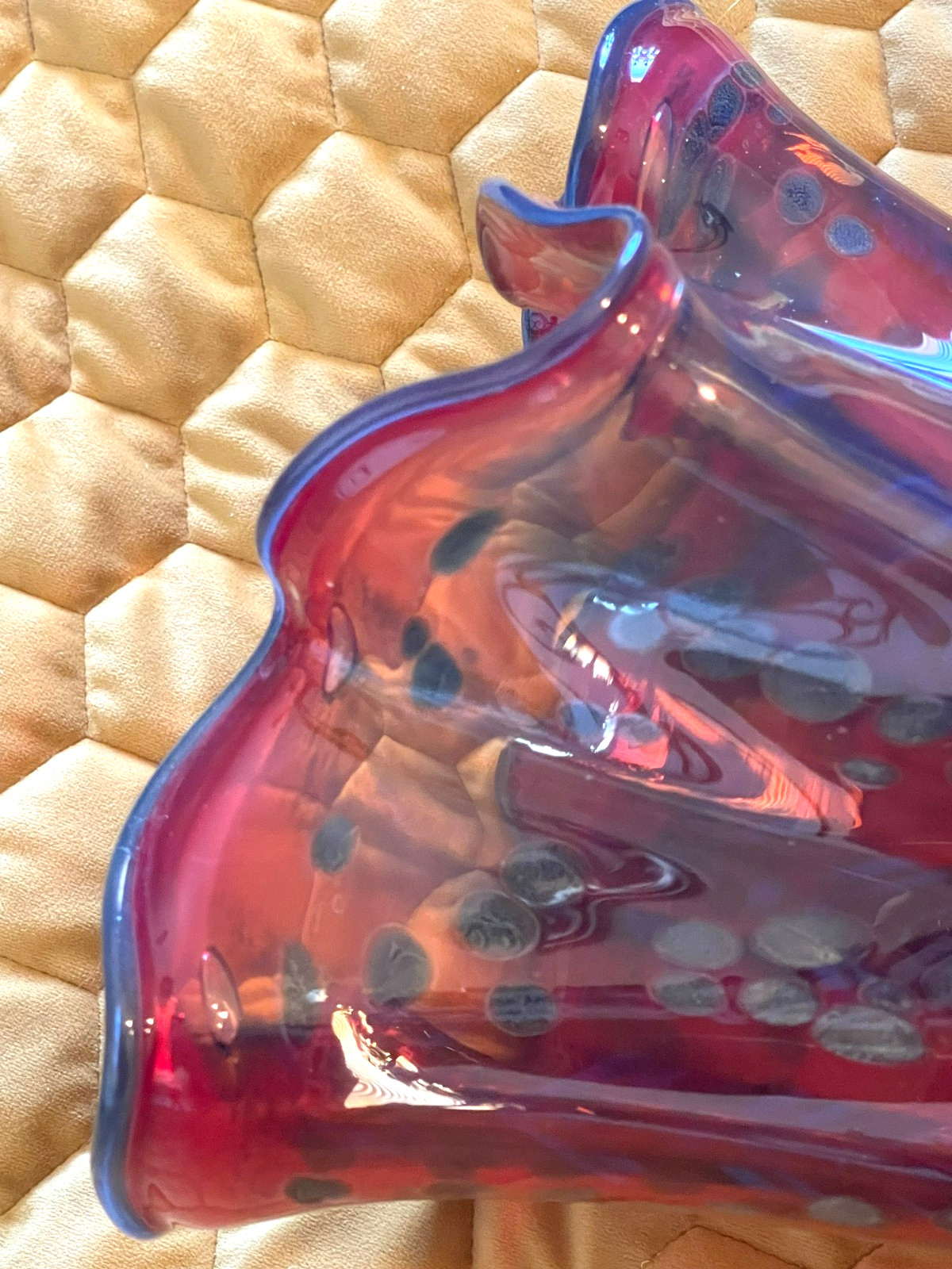 Vintage Gorgeous!!! JIRI PACINEK 15″ Art Glass Handkerchief Vase HARD TO FIND!!!