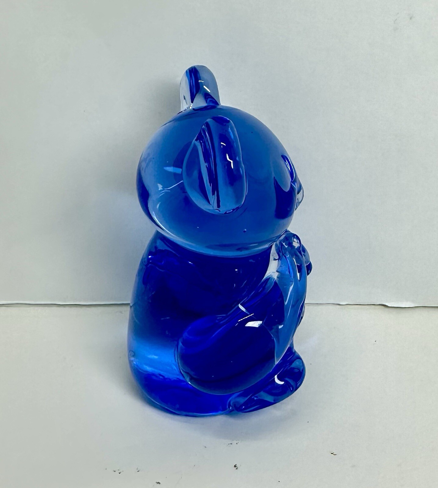 Glass Bear Blue Koala 90s US Commemorative Fine Art Gallery Paperweight 3″