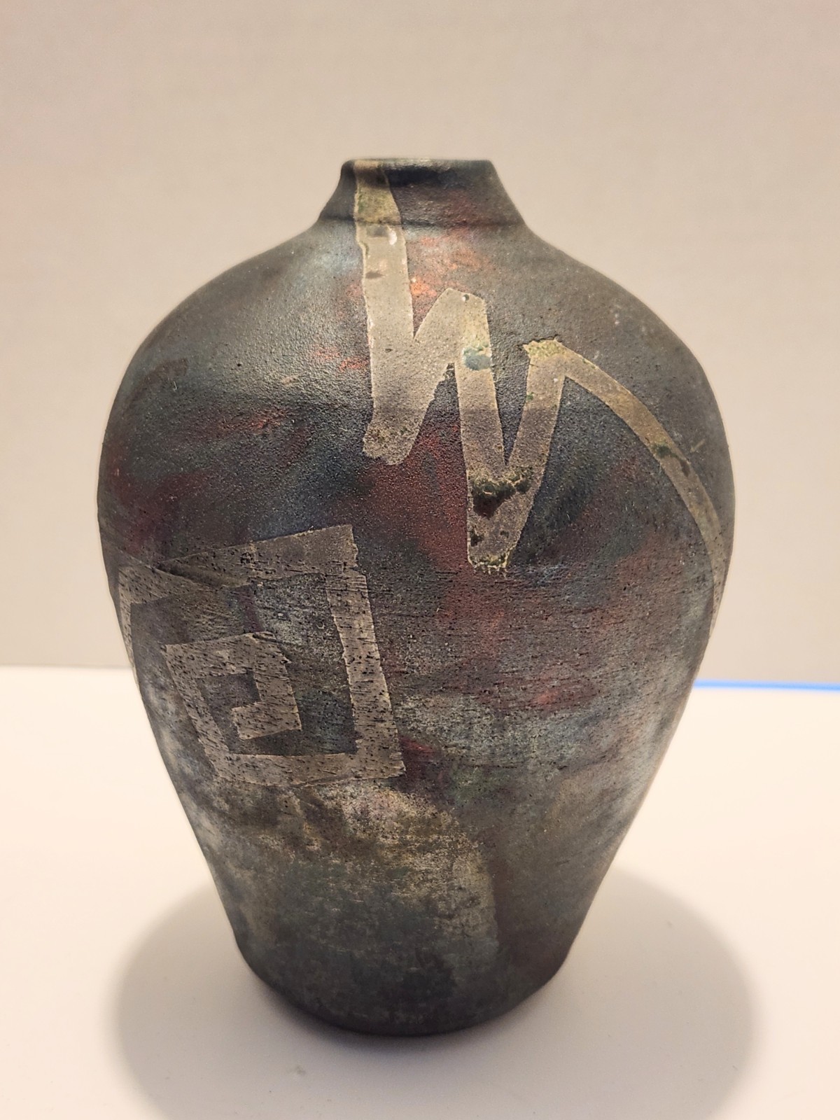 3 Raku Studio Crafted Ceramic Vases, One-of-a-kind, Handcrafted Pottery, Signed