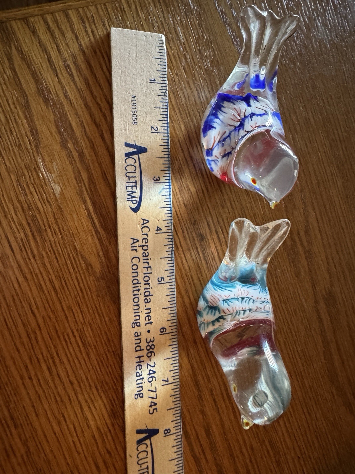 Cute Little Birdies, Glass Birds, Art Glass 3 1/4 Inch Approximately 5.5 Ounces