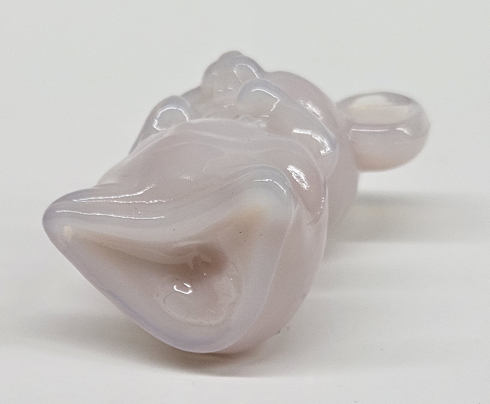 Boyd’s Crystal Art Glass Willie The Mouse Salmon