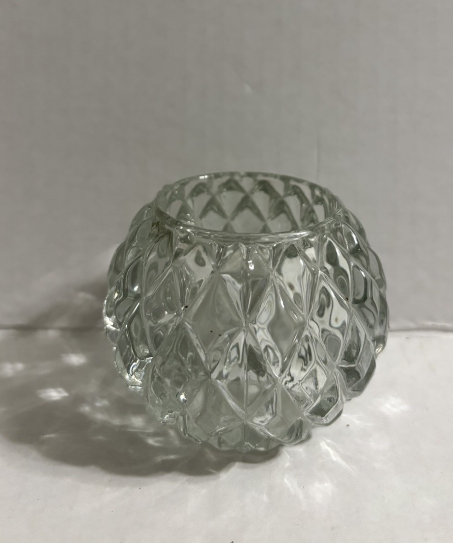 Round Glass Candle Holder Votive Tea Light