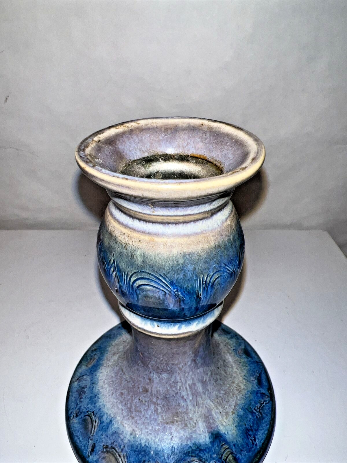 Robert Esposito Unity Pond Pottery Candle Holder ESPO signed out of production