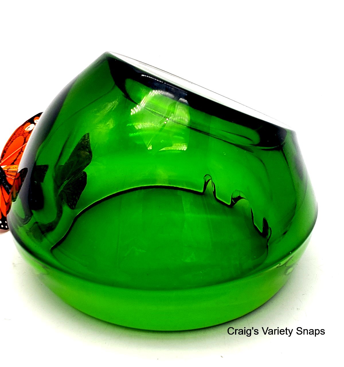 Viking Martinsville Avocado Green LARGE Ash Tray, Cigarette & Cigar