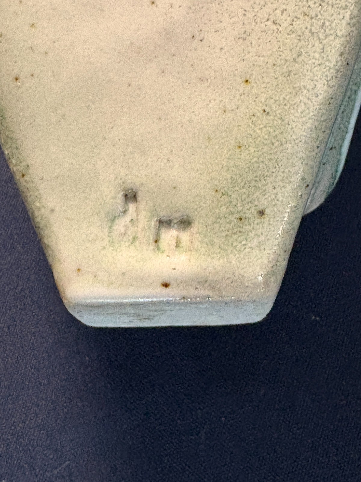Vintage Signed Studio Slab VASE Art Nouveau Odd Beauty 7″ Tall