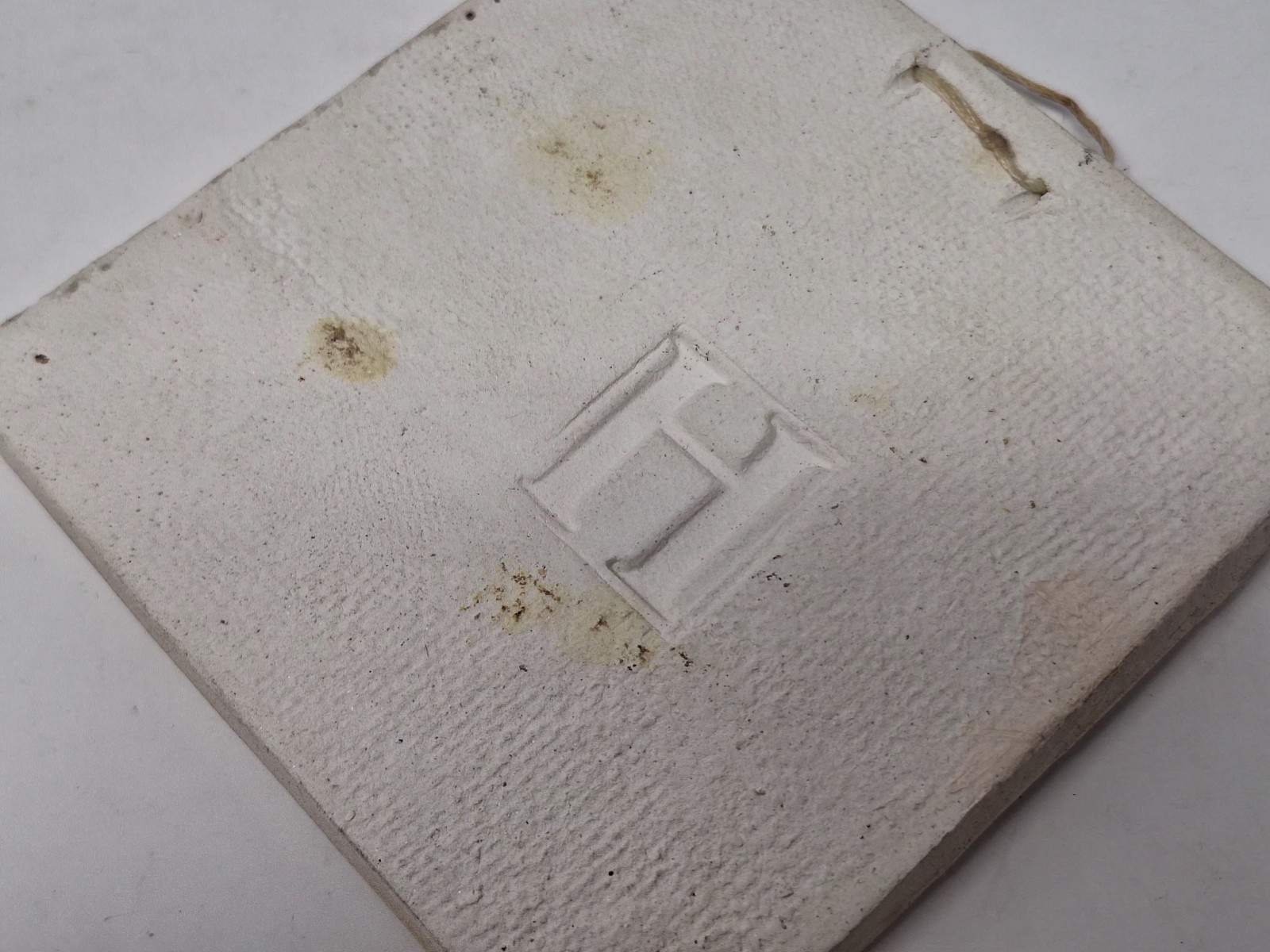 Vintage Dimensional Artist Handmade Artichoke Wall Tile