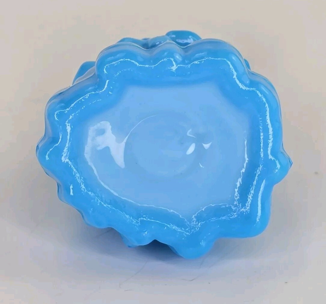 Boyd Art Glass Nancy Miniature Doll Girl Lady Capri Blue Dress Victorian Decor
