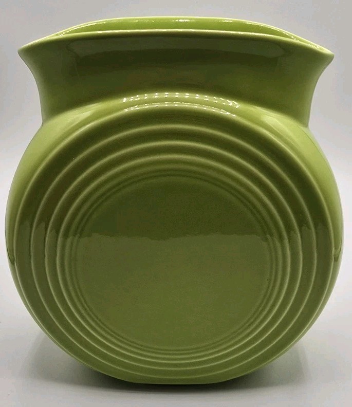 RETIRED Chartreuse Fiesta MILLENNIUM II Disk Vase