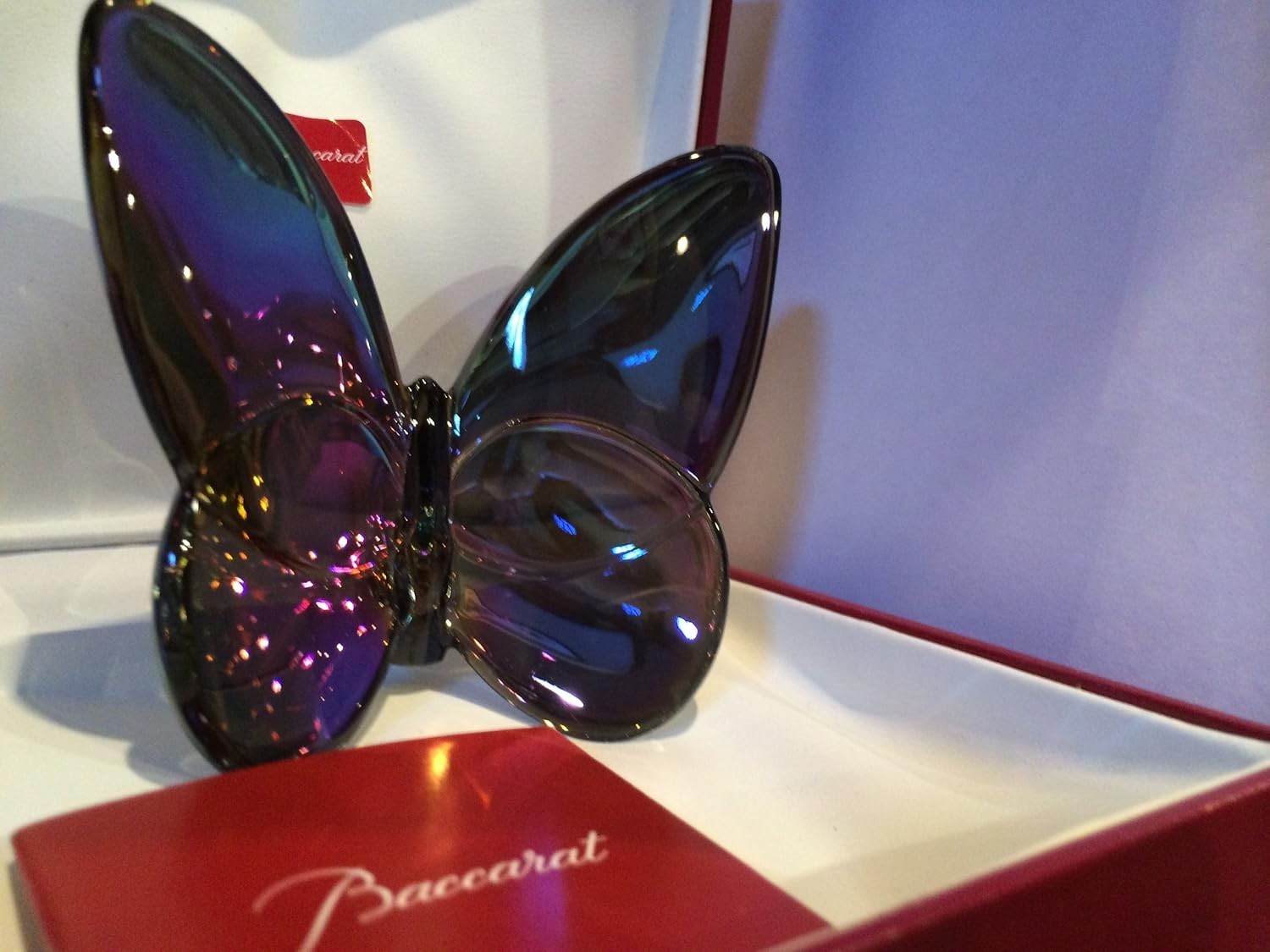 Baccarat Papillon Crystal Lucky Butterfly Blue Scarabee