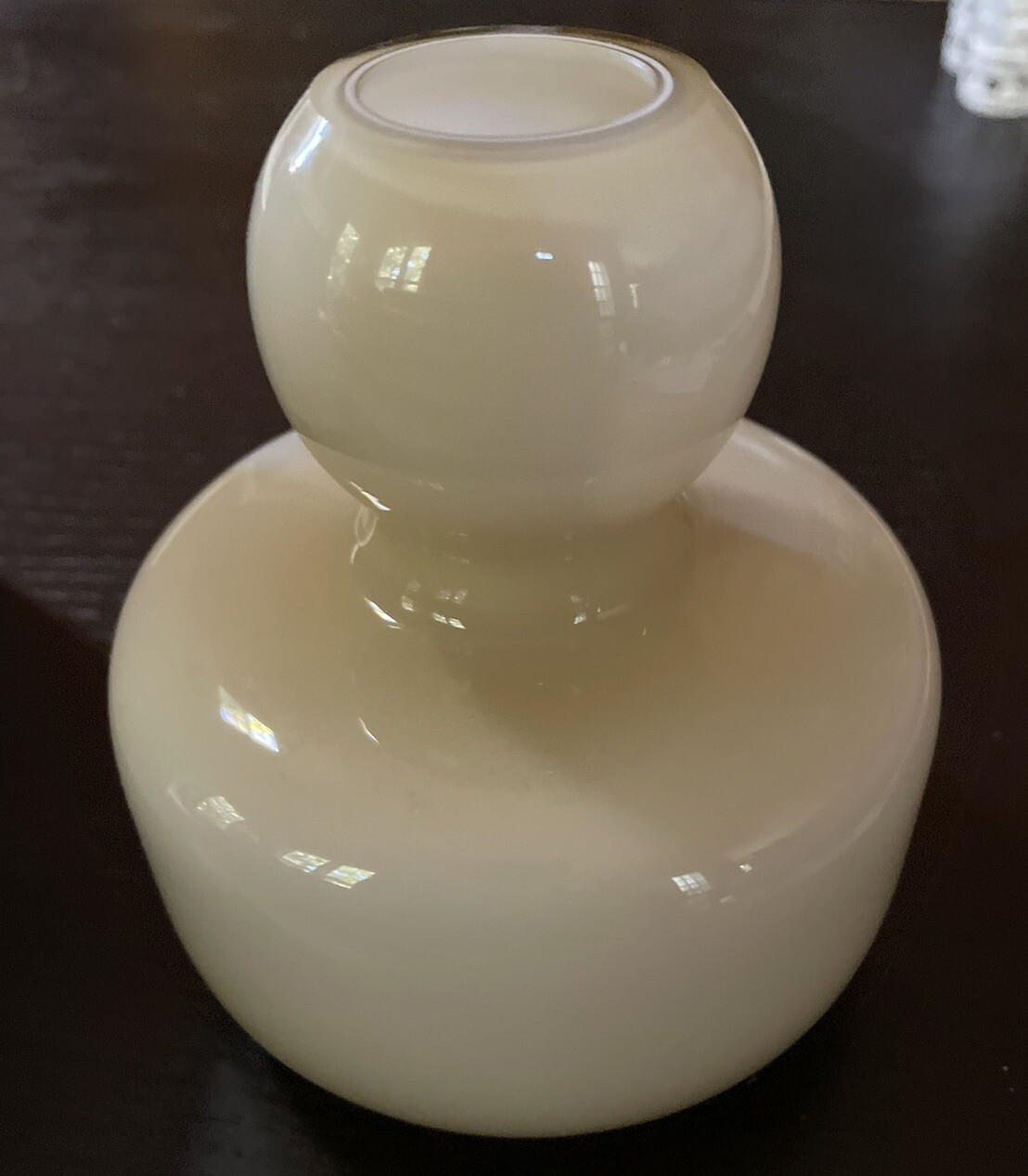 MARIMEKKO Vase Color FUDGE Mouth Blown Glass Sculpture FINLAND 4.3” HTF
