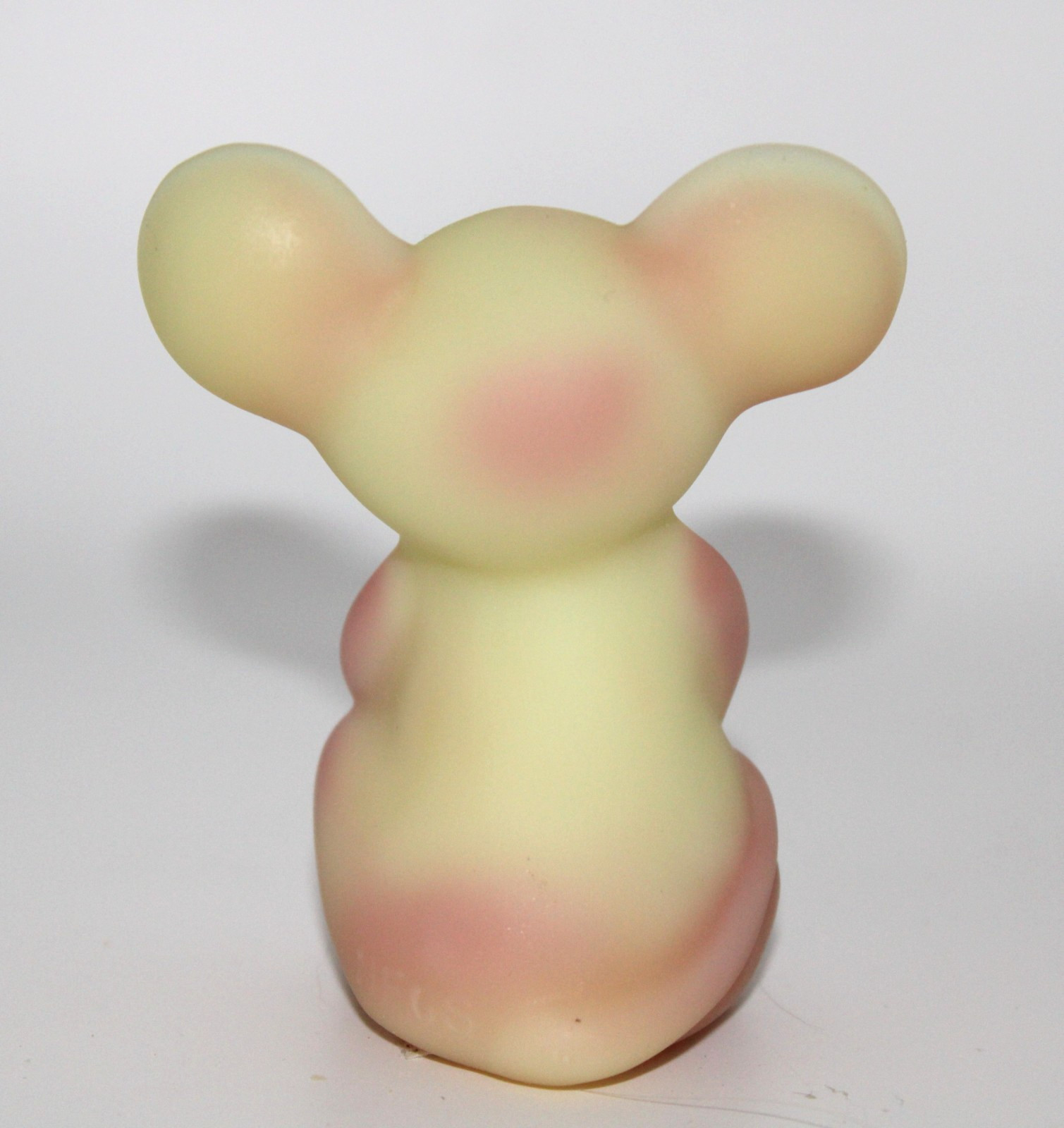 Fenton for NFGS Burmese Satin Mouse Pink Yellow Uranium GLOWS