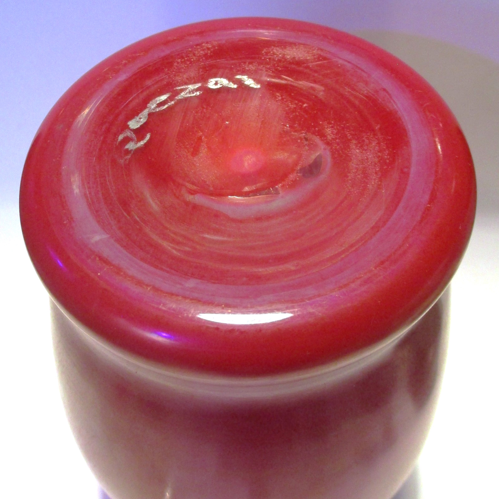 Art Deco Red Quezal Vase……..The One & Only……. Joliet4You